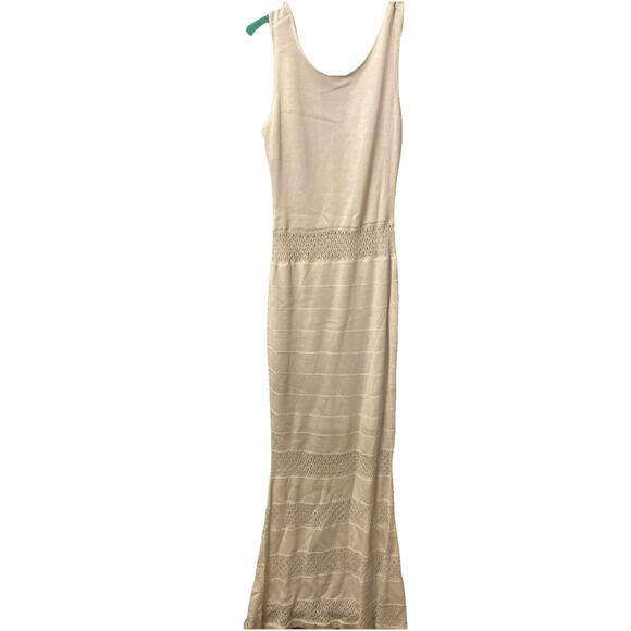 Venus White Crochet Maxi Dress Size S Beachy Resortwear Vacationcore Summer - Picture 2 of 9